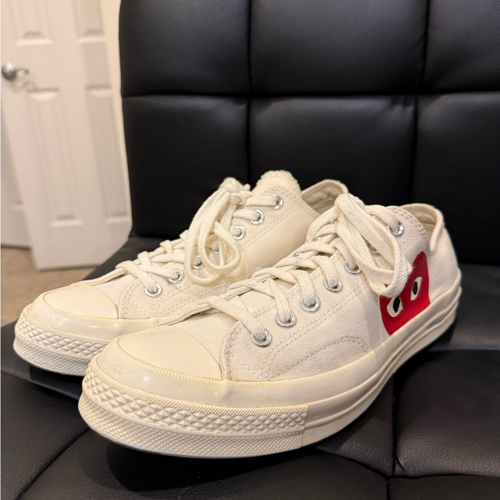 Comme des Garçons PLAY x Converse chuck 70 - size 9 - offwhite color